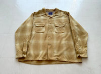 90s Pendleton ShadowPlaid Board Shirt XL Mustard