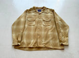 90s Pendleton ShadowPlaid Board Shirt XL Mustard