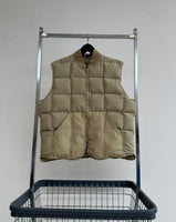 80s Eddie Bauer Quilting Puffer Vest 46 Ivory