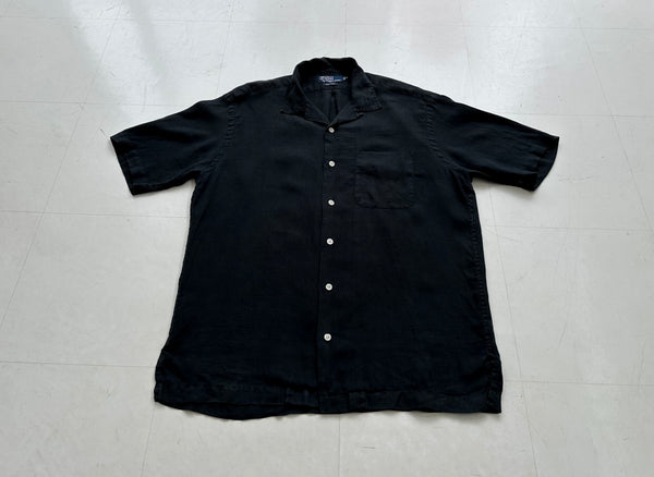 90s Polo Ralph Lauren CALDWELL Loop Shirt M Black – NO BURCANCY