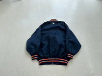 Detroit Tigers Nylon Varsity Jacket L Navy