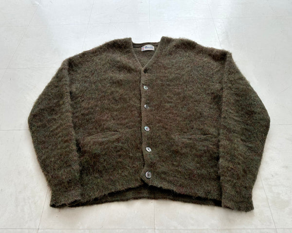 60s Darwin Mohair Cardigan L Camouflage