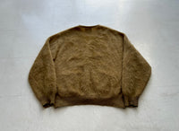 60s KEEN MAN Mohair Cardigan L Ivory