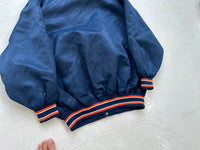 Detroit Tigers Nylon Varsity Jacket L Navy