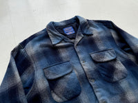 90s Pendleton Shadow Plaid Board Shirt XL Blue