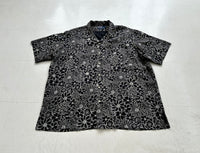 90s Polo Ralph Lauren CLAYTON Black Flower Shirt XL Black