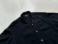 90s Polo Ralph Lauren CALDWELL Loop Shirt M Black