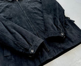 90s Polo Ralph Lauren Suede Leather Jacket XL Black