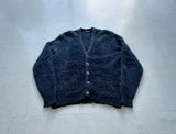 60s Shag A Pac Mohair Cardigan M DeepNavy