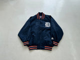 Detroit Tigers Nylon Varsity Jacket L Navy