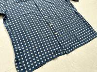 90s Polo Ralph Lauren Polka Dot Silk Loop Shirt L Skyblue