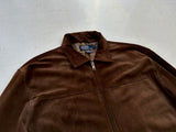 90s Polo Ralph Lauren Nubick Leather Jacket L DeepBrown