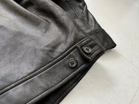 90s Polo Ralph Lauren Leather SwingTop Jacket XL Black