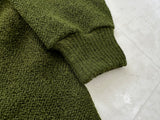 60s CAMPUS Mohair Cardigan L IvyGreen