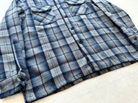 90s Pendleton ShadowPlaid Board Shirt L Blue