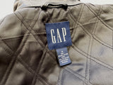 90s Vintage GAP Leather CarCoat M Black