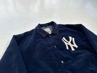 STARTER MLB NY YANKEES Corduroy Varsity Jacket Navy