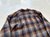 90s Pendleton Shadow Plaid Board Shirt XL Gray&Orange