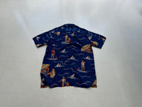 90s Polo RalphLauren Surfing Rayon Loop Shirt M