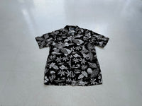 90s Polo RalphLauren Black Hawaiian Rayon Loop Shirt M