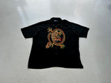 90s Polo RalphLauren CLAYTON Dragon Black Loop Shirt XL