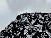 90s Polo RalphLauren Black Hawaiian Rayon Loop Shirt M