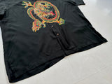 90s Polo RalphLauren CLAYTON Dragon Black Loop Shirt XL