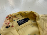 90s Polo RalphLauren Yellow Hawaiian Rayon Loop Shirt XL