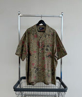 90s Polo RalphLauren Flower Linen Loop Shirt XL
