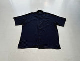 90s Polo RalphLauren CLAYTON PolkaDot Rayon Loop Shirt XL