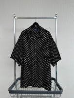 90s Polo RalphLauren PolkaDot Rayon CLAYTON Loop Shirt XXL