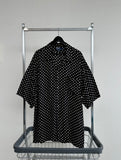 90s Polo RalphLauren PolkaDot Rayon CLAYTON Loop Shirt XXL