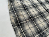 90s POLO SPORT ShadowPlaid Wool Loop Shirt L Black&White