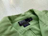 90s Polo RalphLauren CALDWELL Loop Shirt L Pistachio