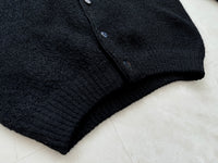 50s BRENT Mohair Cardigan M Black