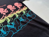 80s MickeyMouse Multi Color T-shirt XL