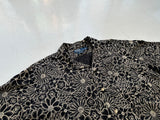 90s Polo RalphLauren CLAYTON Black Flower Shirt XL