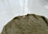 50s McGregor PowderSnow Mohair Sweater M SilverGray