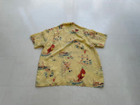 90s Polo RalphLauren Yellow Hawaiian Rayon Loop Shirt XL