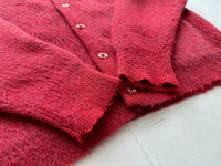 60s Sears Mohair Cardigan L Pink