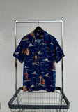 90s Polo RalphLauren Surfing Rayon Loop Shirt M