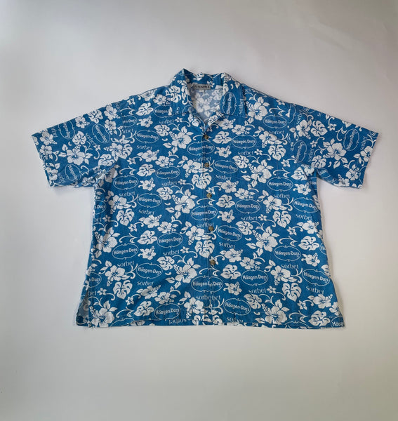 Vintage Haagen dazs Hawaiian shirt L