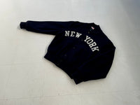 80s Empire NEWYORK Varsity Jacket M DeepNavy