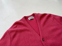 60s Vintage ArnoldPalmer Alpaca Cardigan XL Pink