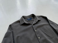 90s Polo RalphLauren Marlowe L/S Shirt L LightGray