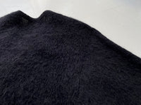 60s CAMPUS Mohair Cardigan M Black