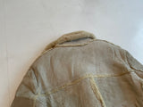 70s Vintage gino paoli mouton coat Ivory 46