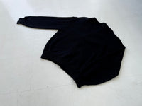 60s Vintage Campus Mohair Cardigan L Black