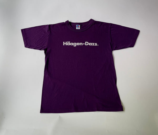 80s vintage Haagen dazs Tshirt purple L