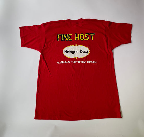 90s vintage Haagen dazs “Woodstock parody”Tshirt XL